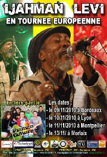 Ijahman Levi en tourn�e dans toute la France avec Shaman Culture!