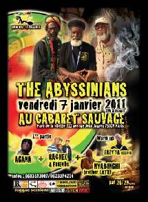 The Abyssinians au Cabaret Sauvage le 7 janvier