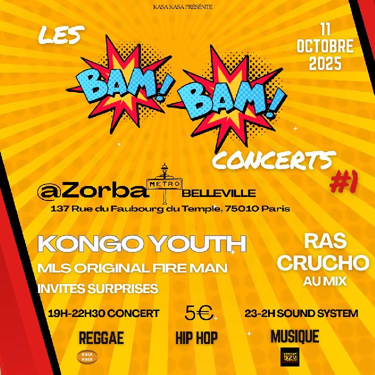 Bam Bam Concerts avec Kongo Youth