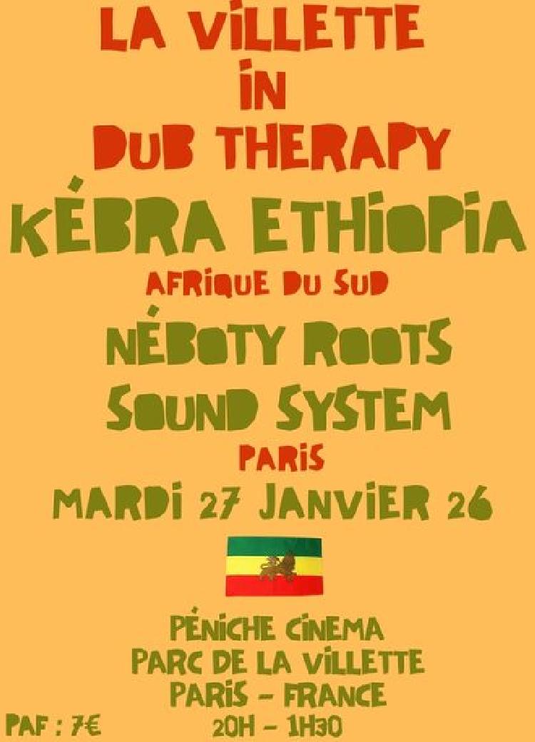 La Villette in Dub Therapy with Kébra Ethiopia