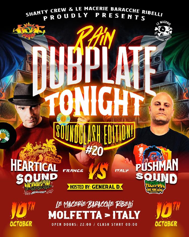 Soundclash Rain Dubplate Tonight 20th ed