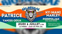 Yaniss Odua, Pierpoljak, Patrice et K. Marley au Big Reggae Festival