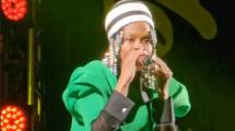 Lauryn Hill au concert d'anniversaire de Jo Mersa avec YG Marley