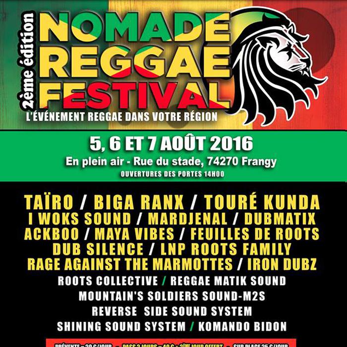 Nomade Reggae Festival en août en Haute-Savoie