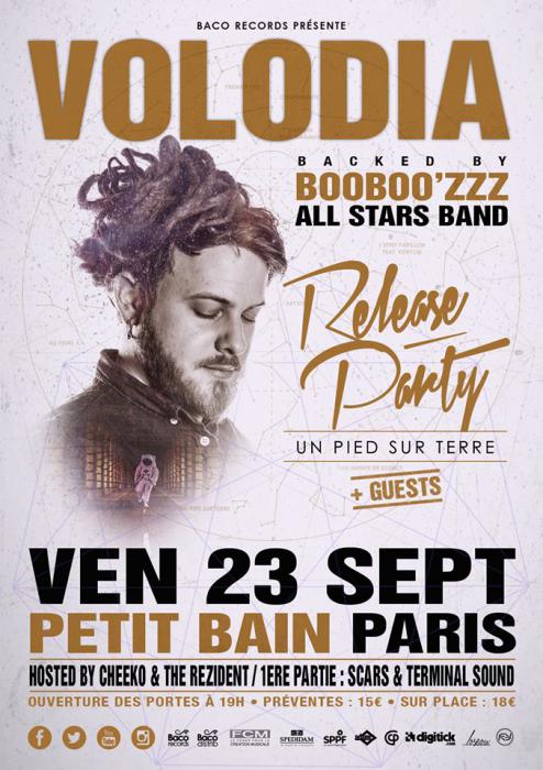 Volodia : release party vendredi à Paris