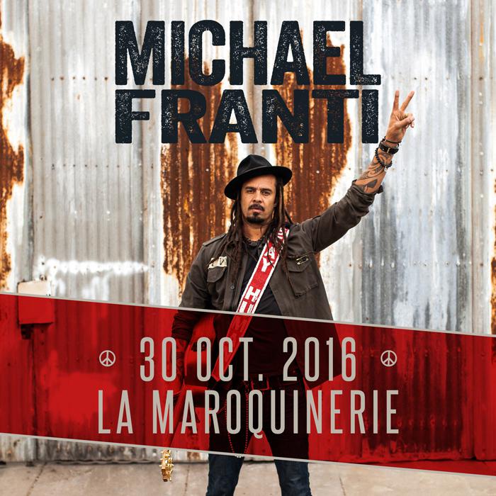 Michael Franti à Paris le 30 octobre