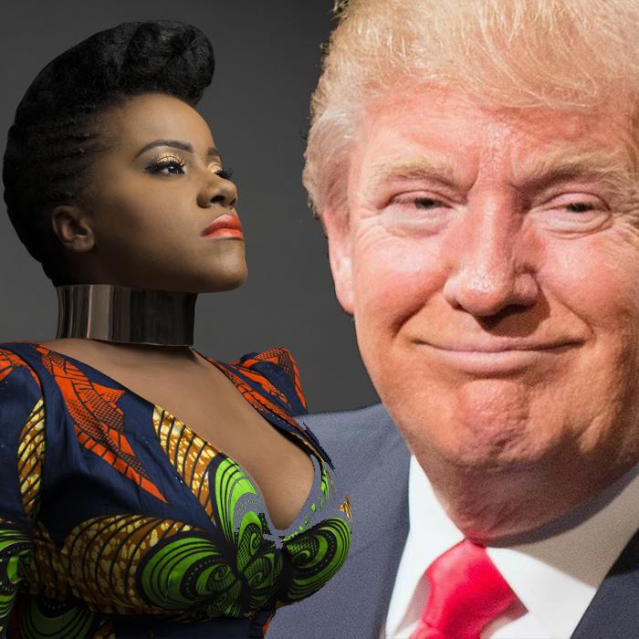 Etana en soutien à Donald Trump