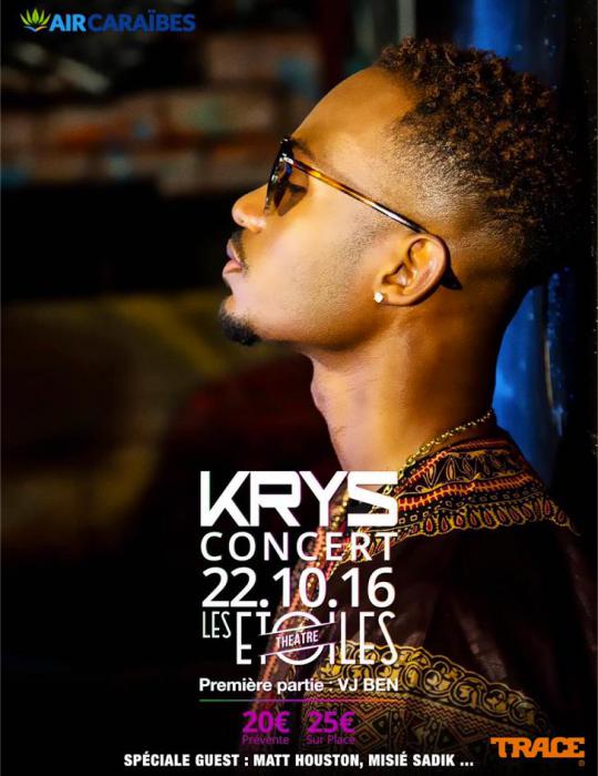 Concert de Krys le 22/10 : places à gagner