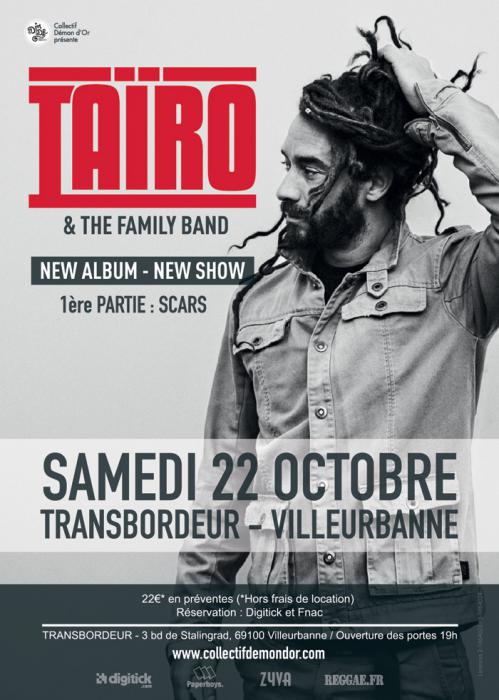 Taïro & Scars à Lyon le 22 octobre
