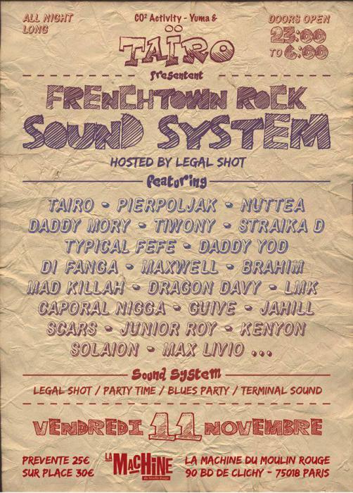 Taïro convie le reggae français le 11 novembre