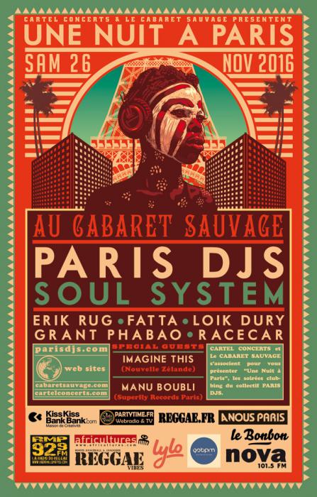 Paris Djs Soul System le 26 novembre à Paris