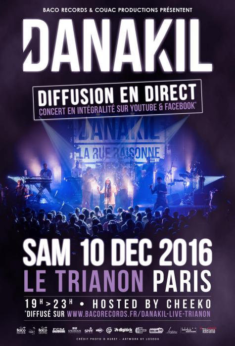 Danakil : Live au Trianon en direct sur internet