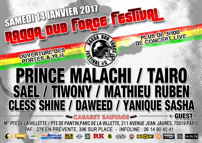 Ragga Dub Force Festival en janvier à Paris