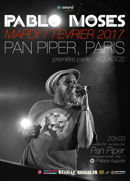 Pablo Moses à Paris le 7 février