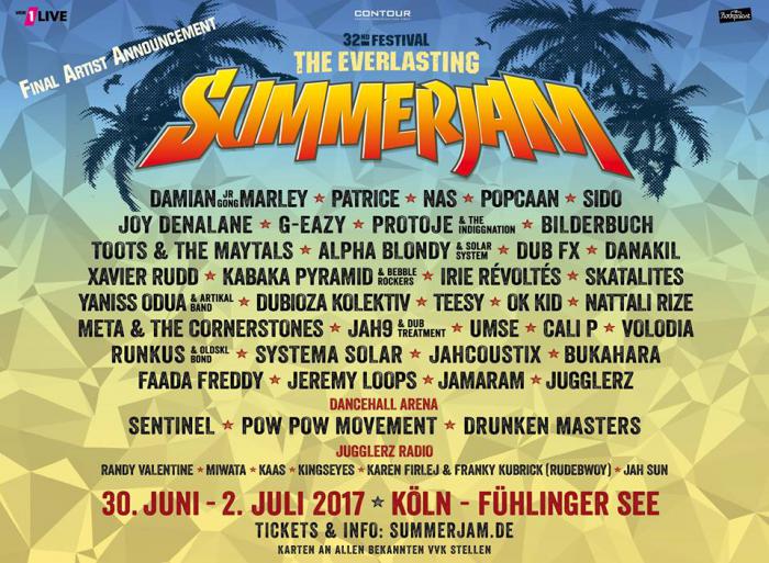 Summerjam lineup complet REGGAE.FR