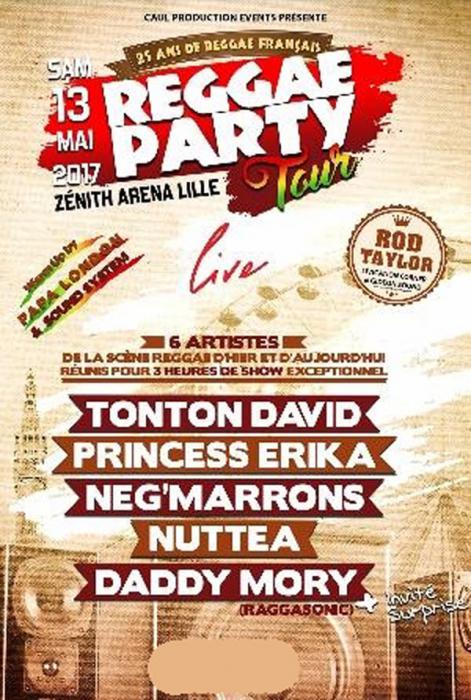 Reggae Party Tour à Lille samedi 13 mai