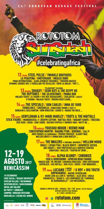 Rototom Sunsplash : programme jour par jour