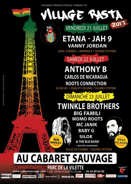 Village Rasta au Cabaret Sauvage à Paris