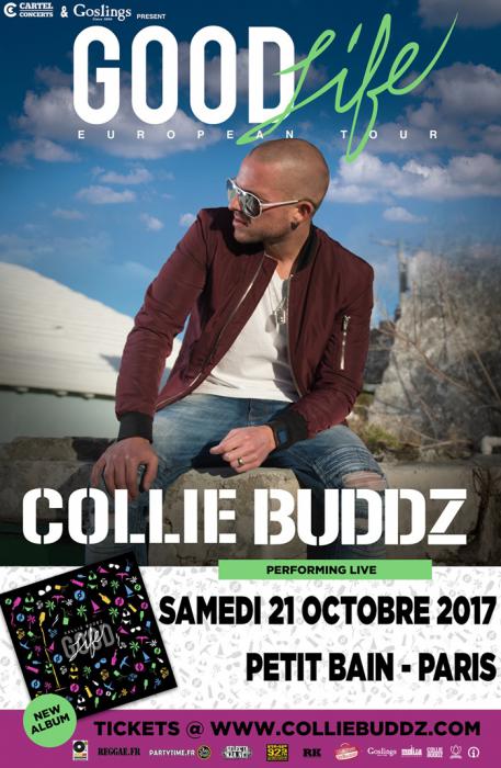 Collie Buddz à Paris le 21 octobre