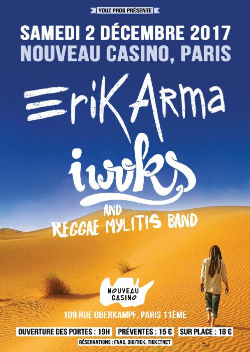 Erik Arma & I Woks à Paris ce week-end