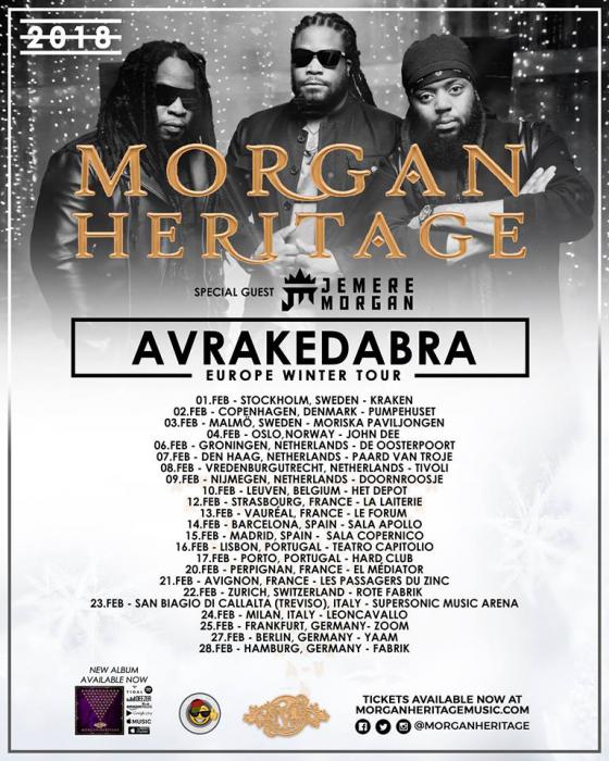 Morgan Heritage en tournée en février