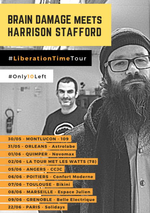  Brain Damage & Harrison Stafford: plus que 10 dates!
