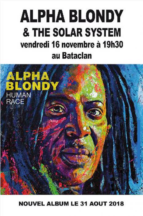 Alpha Blondy au Bataclan vendredi