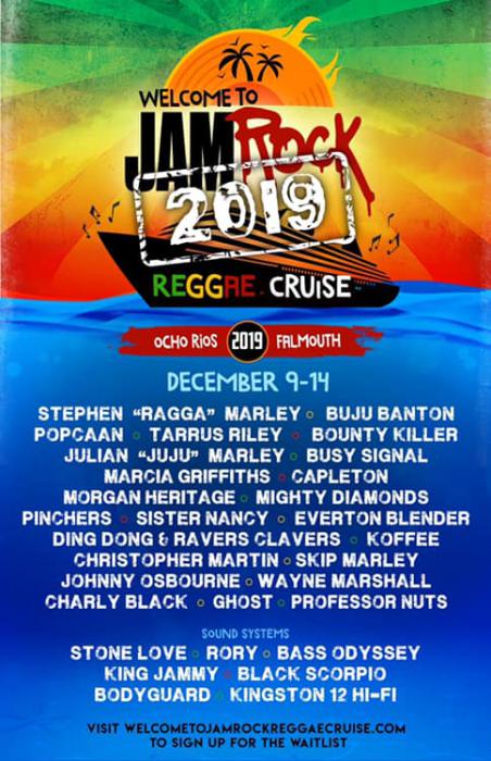 Buju Banton sur la Jamrock Cruise