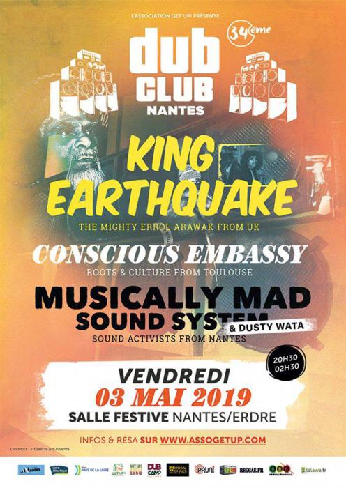 Nantes Dub Club #34 avec King Earthquake