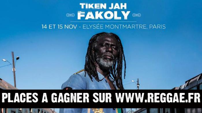 Tiken Jah Fakoly à l'Elysée Montmartre : places à gagner