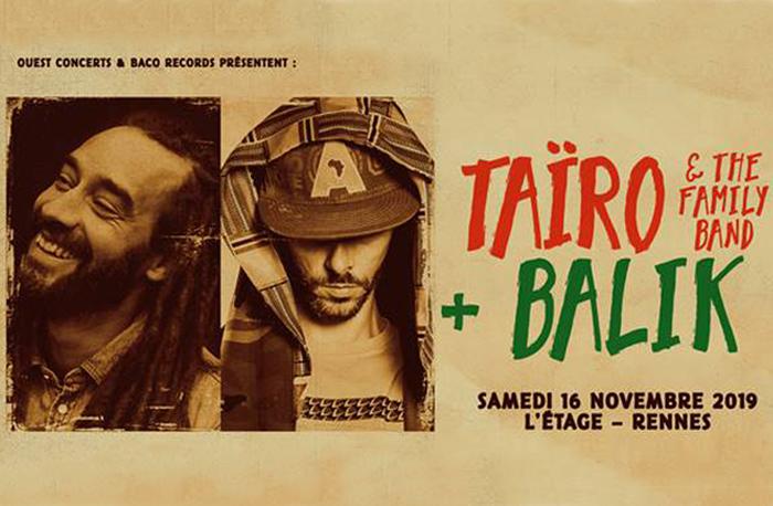 Taïro et Balik en concert à Rennes