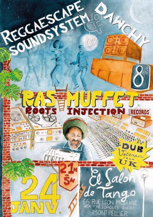 Reggaescape Sound & Dawchy meet Ras Muffet le 24 janvier