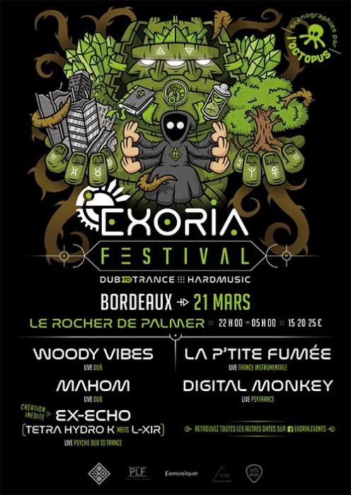 Exoria Festival à Bordeaux le 21 mars