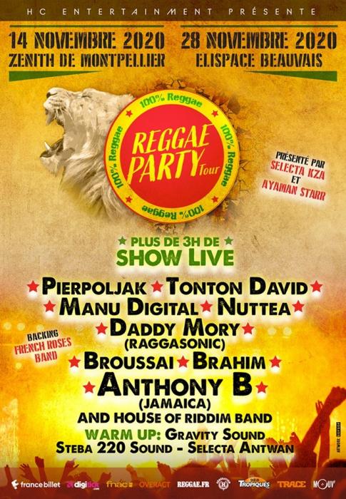 Coronavirus : Reggae Party Tour reporté en novembre
