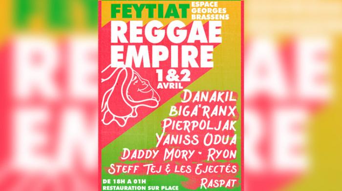 Grosse prog au Reggae Empire Festival les 1er et 2 avril 