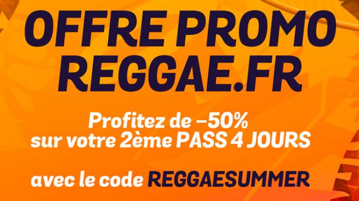 Summer Vibration : -50% sur votre 2ème pass avec le code REGGAESUMMER