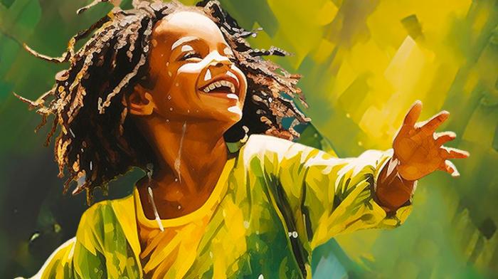 Asha D danse avec la pluie