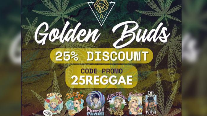#CBD Golden Buds : -25% avec le code 25REGGAE