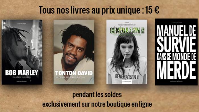 Soldes : tous nos livres au prix unique de 15 euros