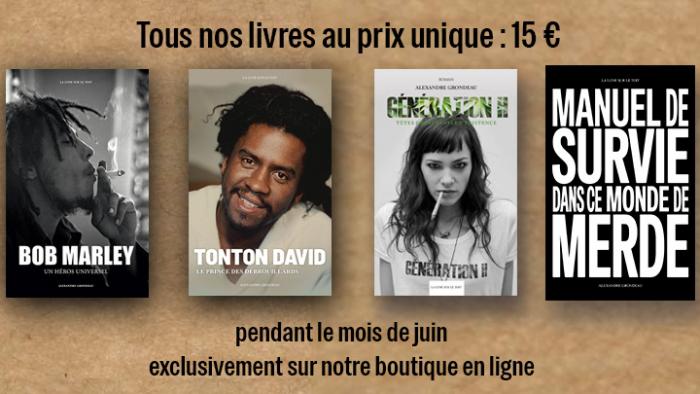 Lectures pour l'été : tous nos livres à 15 euros en juin !