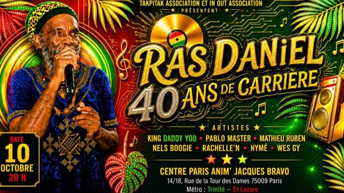 Ras Daniel souffle ses 40 ans de carrière à Paris