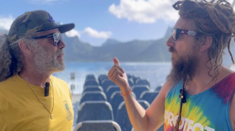 Pierpoljak à Tahiti avec Judah Roger